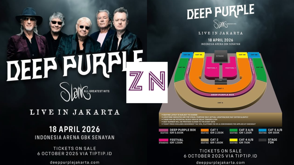 Deep Purple & Slank Gelar Konser Kolaborasi di Jakarta April